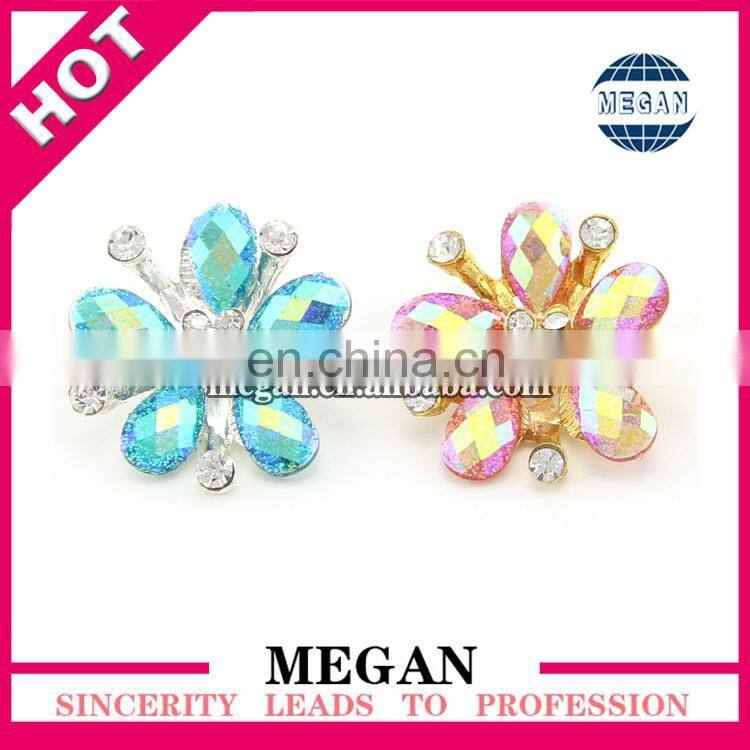 wholesale top quality large fashion metal rhinestone button
