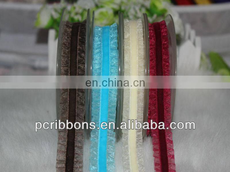 Lace elastic velvet ribbon