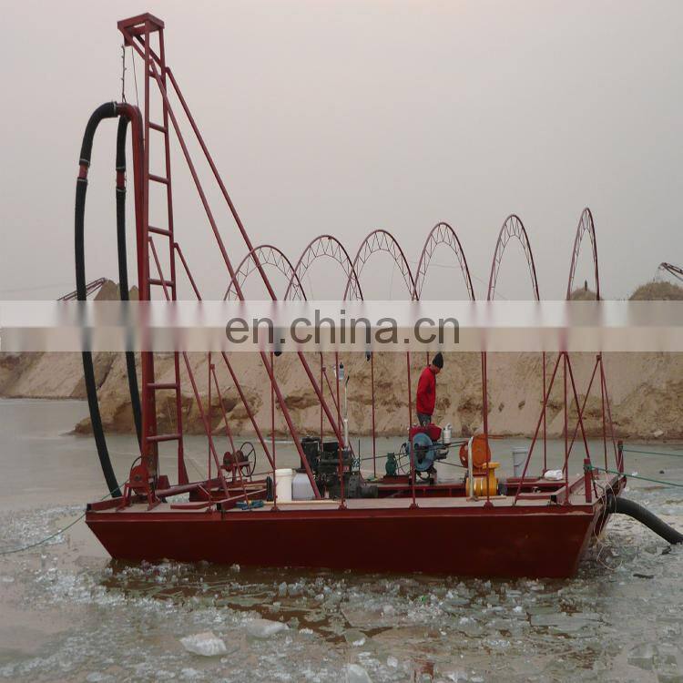China Good quality Cheap price river boat mini dredge for sale iron bucket machine