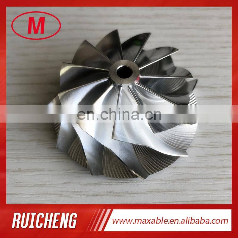 TD04HL 19T 46.02/58.00mm 11+0 blades 49189-X high performance Turbocharger milling/aluminum 2618/billet compressor wheel