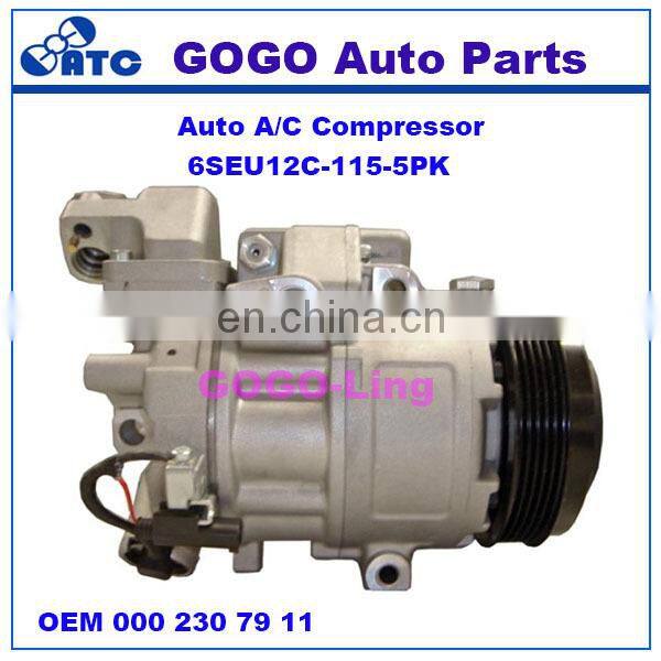 GOGO 6SEU12C Auto A/C Compressor for Mercedes benz A-CLASS(W168) VANEO(414) OEM : 000 230 79 11 000 230 59 11