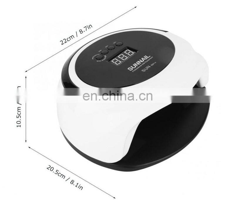 75W UV LED Nail Lamp Dryer Curing Lamp for Gel Polish with 36 Dual Light Source LEDs