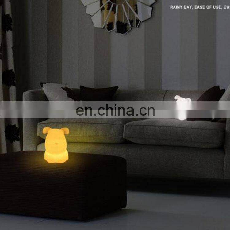 2019 New brightness adjustable remote control LED dog night light for kids children baby