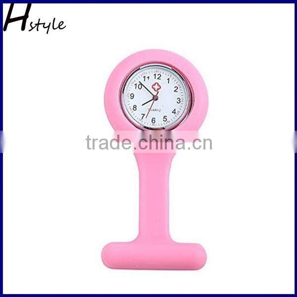 2016 New Product Silicone Rubber Nurse Watch Nurse FOB Watch Black WP019