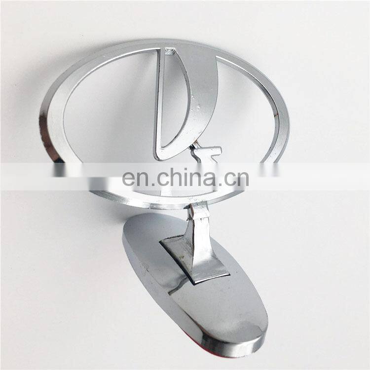 For GAZ VOLGA Lada ABS Chrome Car Custom Stand Hood Ornaments Bonnet General Emblem Front Badge