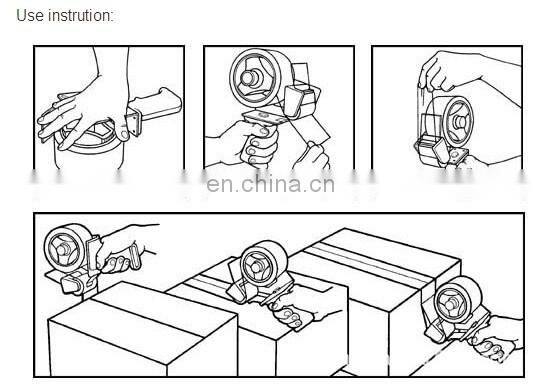 Handheld gun tape dispenser
