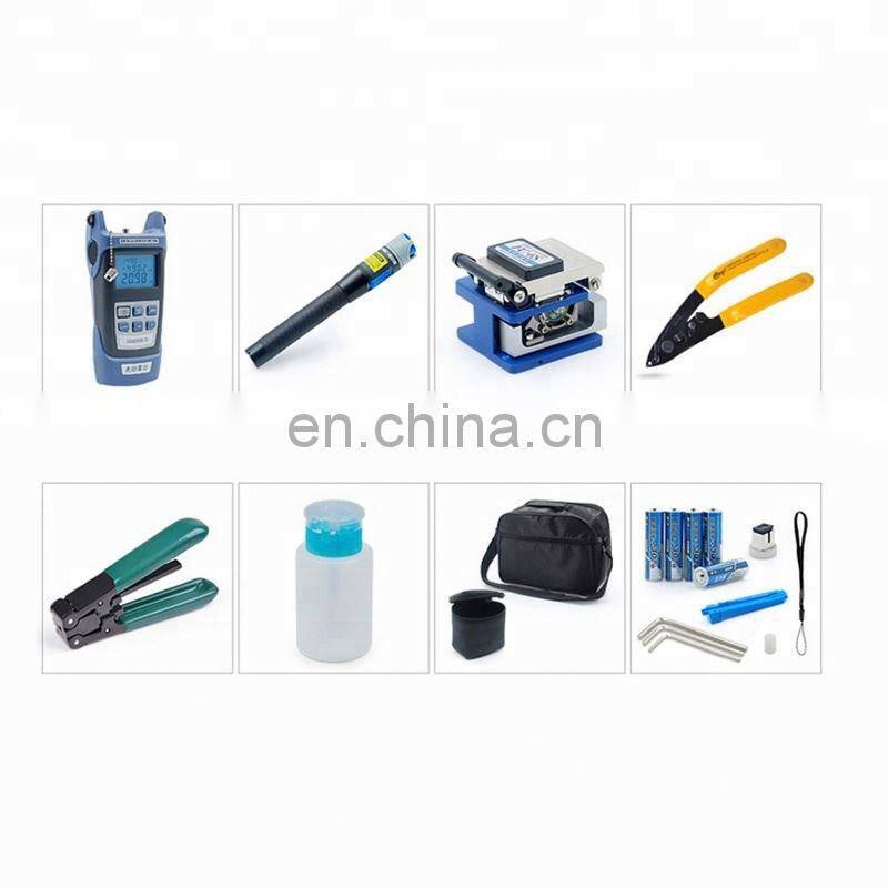 Ftth Fiber Optic Tool Kit With power meter visual fault locator Fiber Cleaver Miller Cramper And FTTH Stripper