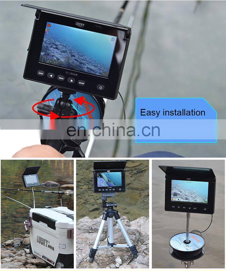 LUCKY underwater camera fishing Fish Finder Ice Fishing Camera 4.3" LCD Monitor sport video camera underwater