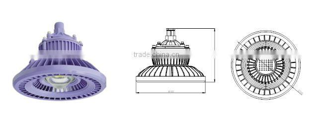 MCLED MF03-80W aluminum best selling products Bridgelux LED gas atation Explosion Proof light ATEX