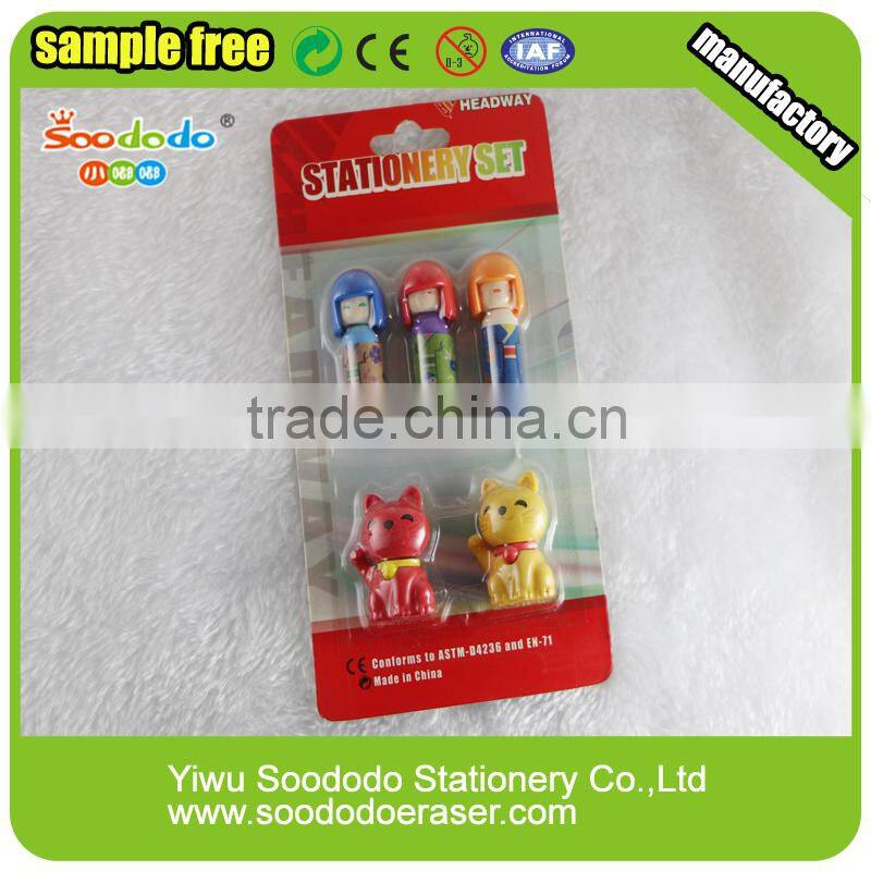 Japanese baby shaped Erasers For Promotional Various Stationery Kids Children Toy