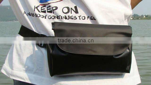 Plastic waterproof running waist bag pvc waterproof waist pack dry bag factory