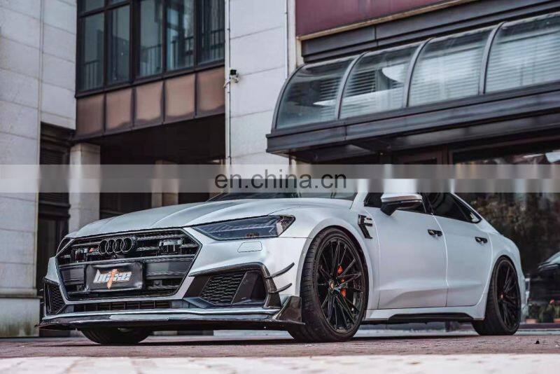 Runde New Arrival Kits For Audi A7 Upgrade Bctxw Style Carbon Fiber Body Kit Front Lip Rear Lip Spoiler