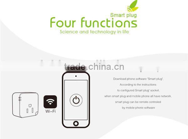 Intelligent home system Smart home WIFI Socket with smart phone Android & IOS APP for Remote control home security