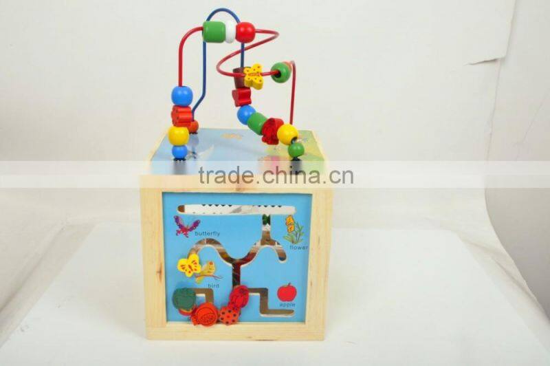 chinese kids games Intelligent Playing Cube Wooden educational toys for kids wholesale