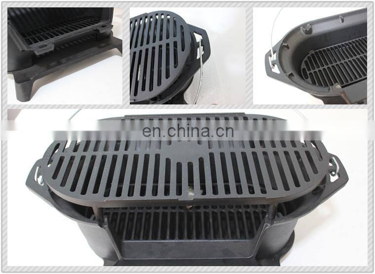 Russian homemade cast iron charcoal bbq grill
