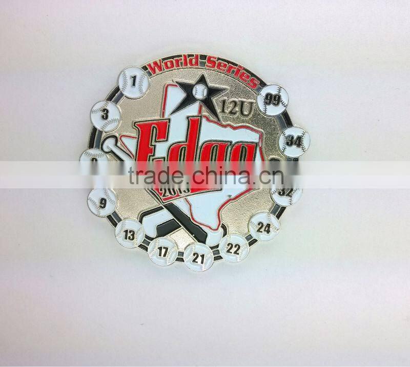 custombaseball sports lapel pins medals/medal with high quality