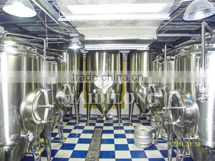 Craft beer mirror polishing stainless beer fermenter tank