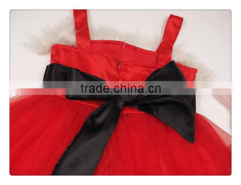 Baby plain red Christmas wedding dresses dress MY-IA0042