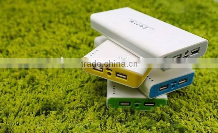 Hot sale large capacity 12000mah high quality Dual USB power bank for laptop/iPhone/tablet PC