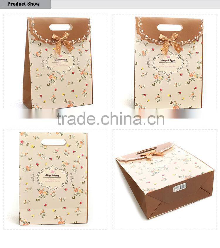 adorable floral print gift paper bag