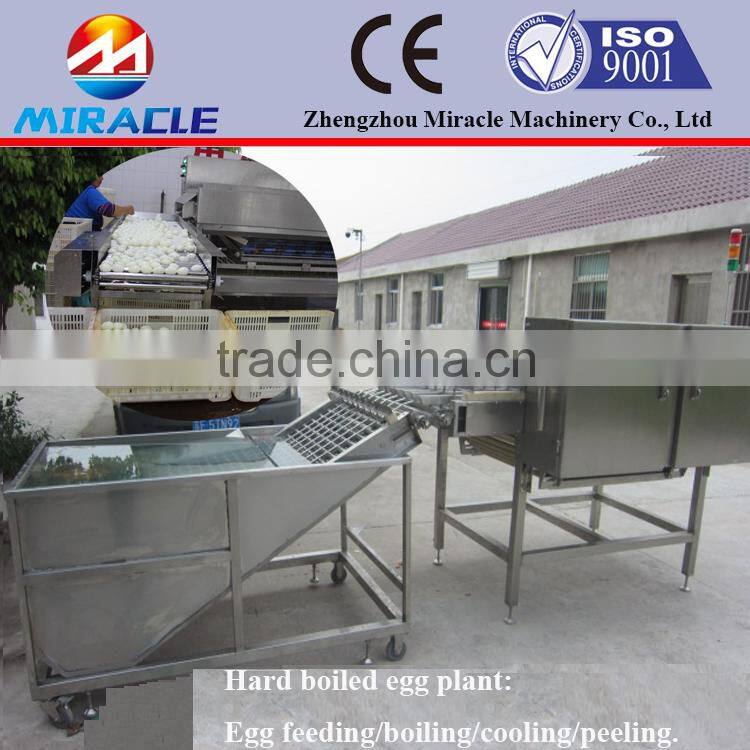 Efficiency egg shelling and peeling machine/no-scratch cooked egg sheller