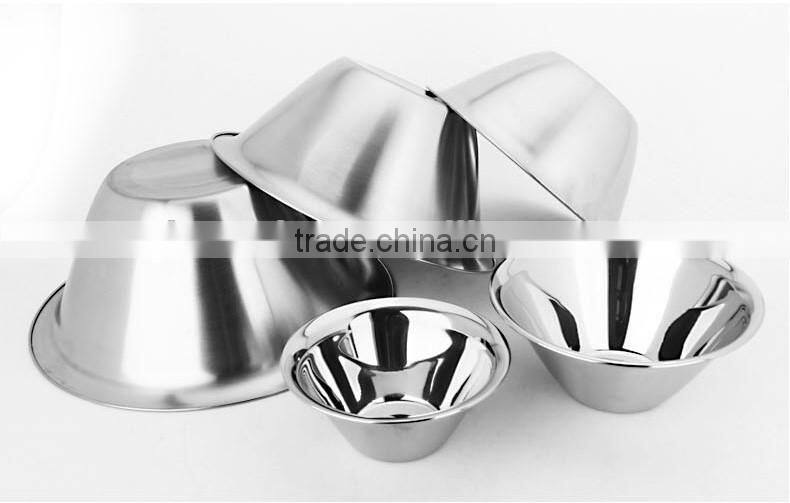 cheap price 5pcs metal mixing bowl stainless steel small snack bowl
