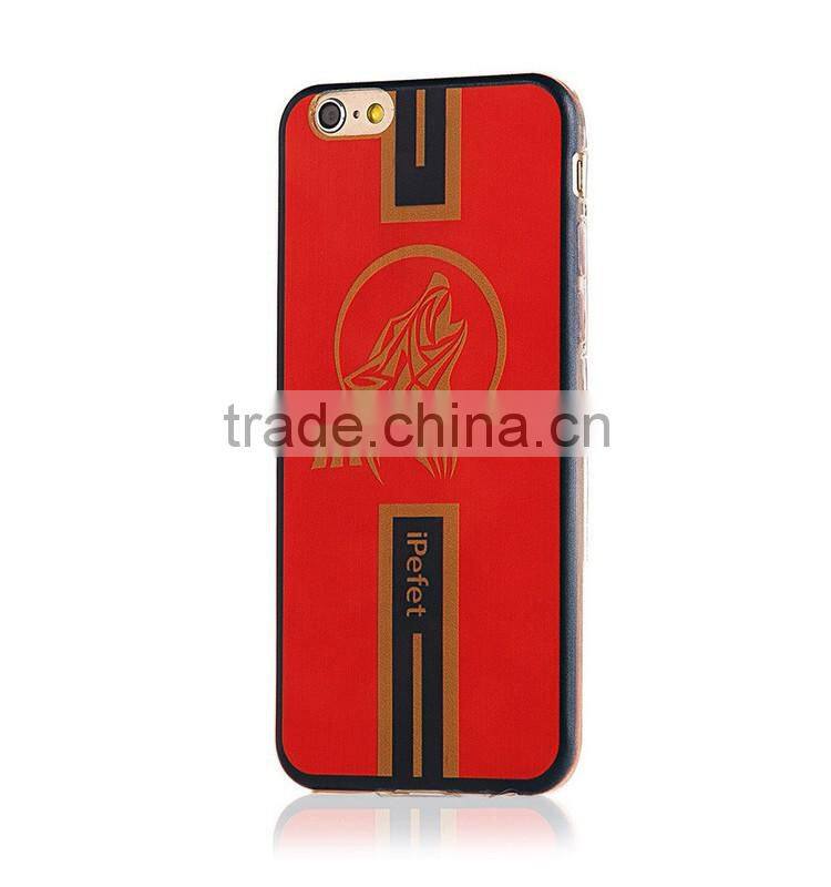 Factory Price Colorful Printing Clear Bumper TPU Back Phone Case Cover For iPhone 6/s
