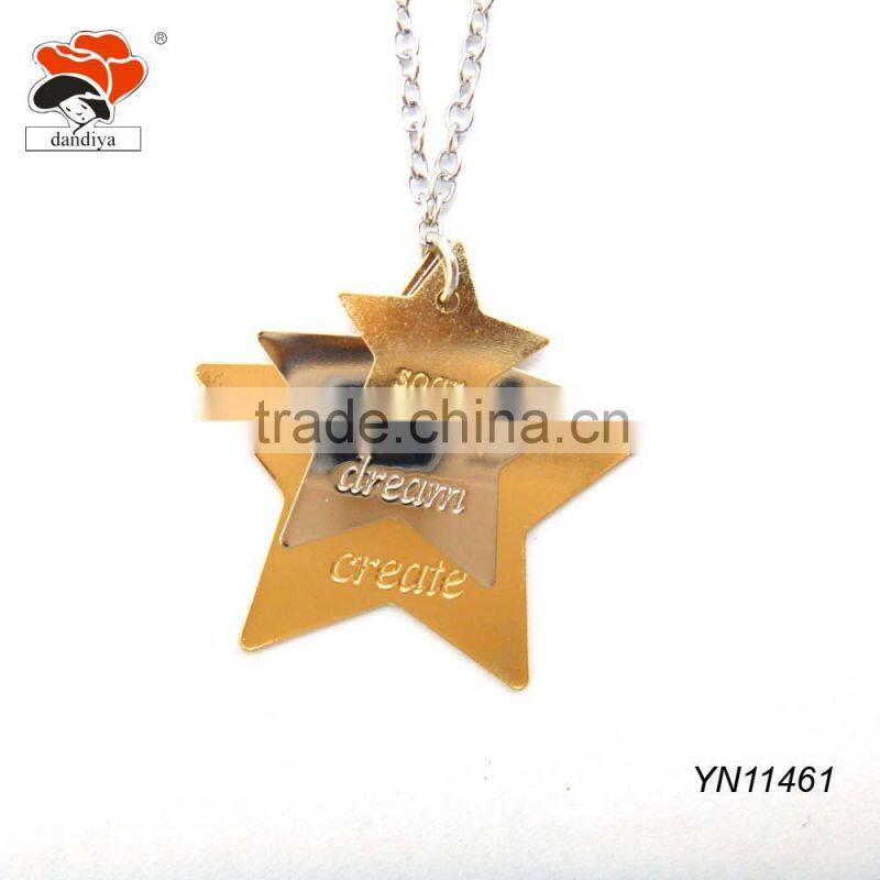 Blue Color Glass beads ,handmade beads with arrow necklace