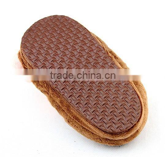 custom plush slippers/slipper plush/plush monkey slippers