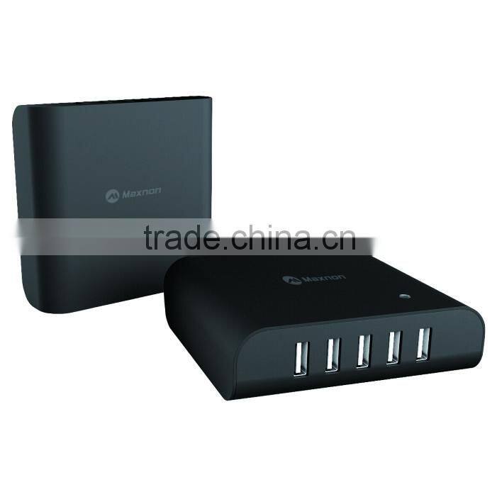 Top quality 5 port power bank usb charger