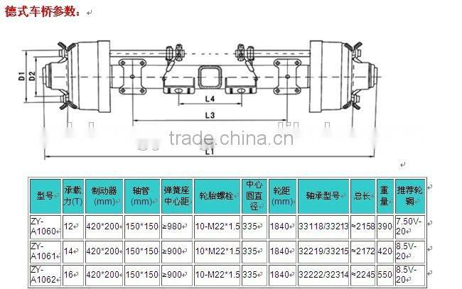 16T FUWA Axle Used Low-Bed Trailer