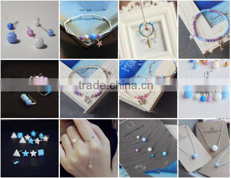 wholesale s925 sterling silver pave stone moon and star earrings