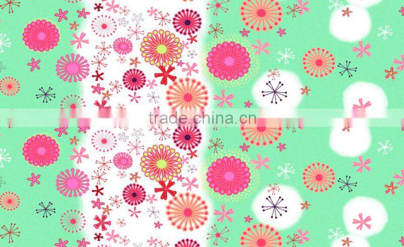 100%polyester printed fabric/brushed soft handfeeling fabric for bed sheets,bed mattress cover pigment designs