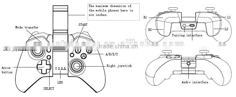 Ipega 9038 For Android iOS Mobile Phone PC 2.4G Wireless Game Joystick