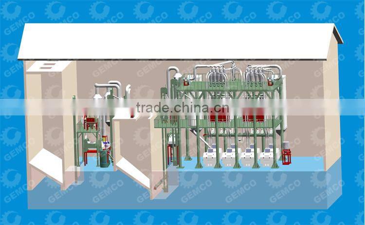 5-200Ton per day Turnkey Wheat Flour Mill Plant