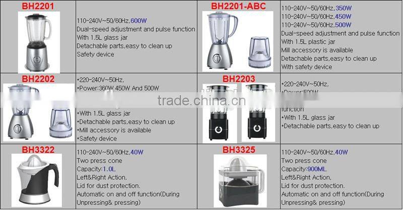 fruit juicer BH3370 (ETL/CE/GS/ROHS/LFGB/ERP)