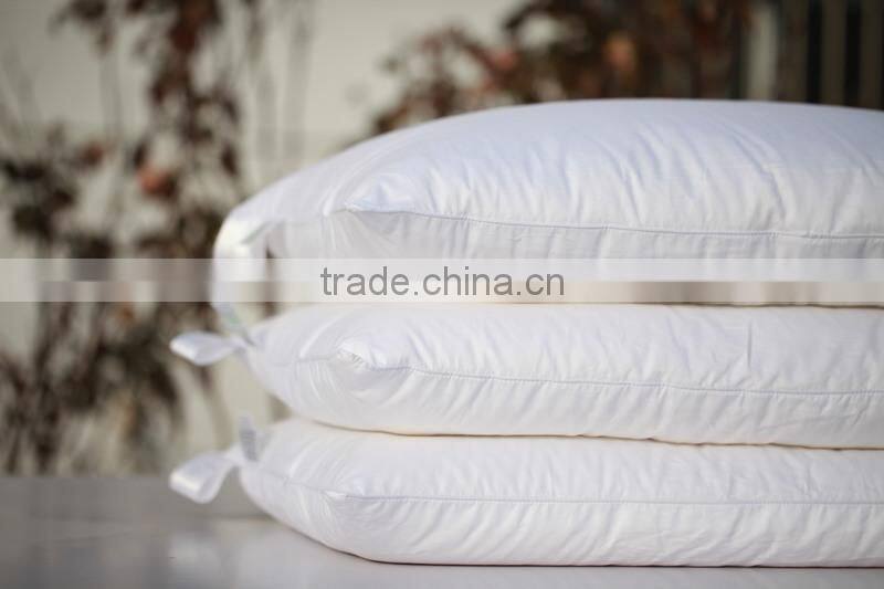 30% silk & 70% polyester filled pillow with cotton cover