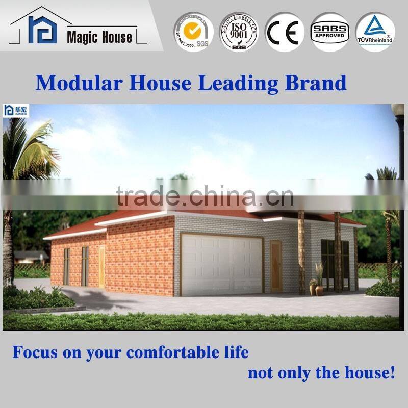 Waterproof log cabin prefab house,luxury sandwich panel house prefabricated villa design