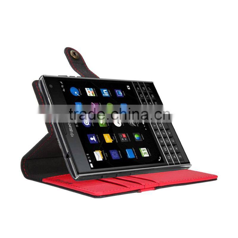 Wallet mobile phone leather case for Blackberry Passport Q30