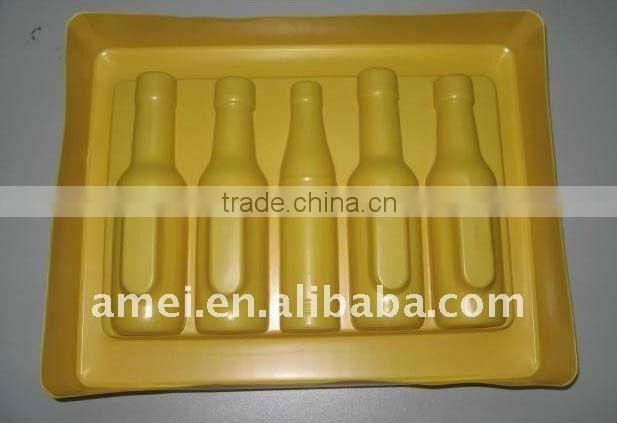 OEM pvc blister beer packing tray,vacuum forming,HL-366