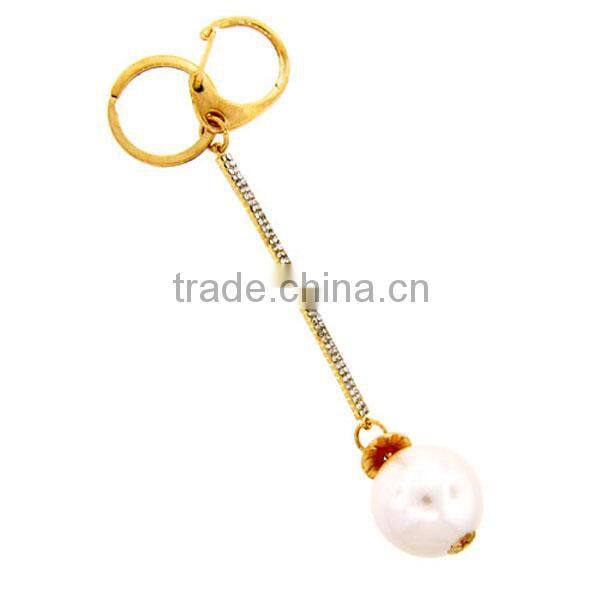 chimp monkey gold topaz keychian