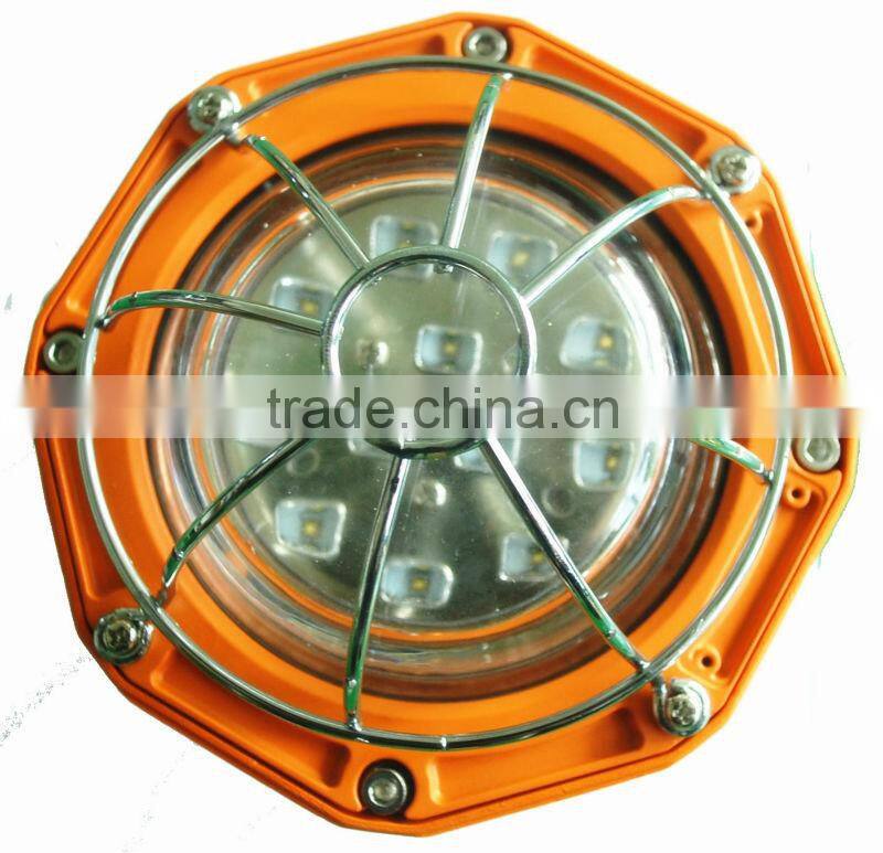 Miniwatt led explosion proof lighting fixture for hazardous environment