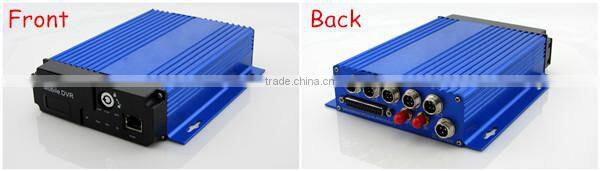 Richmor Phone Monitor 4CH 3G Car DVR With GPS Tracker For Bus