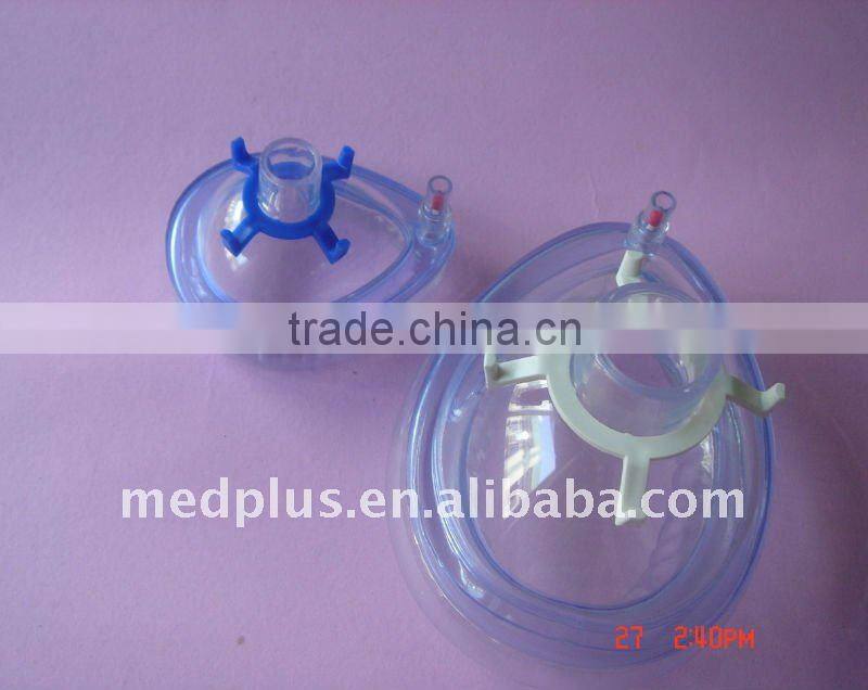 6 Sizes PVC Anesthesia Mask With Standard Cuff