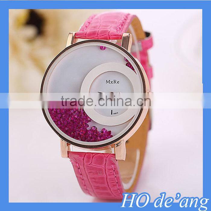 Hogift China colorful women leather watch