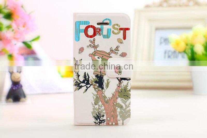 New Product Wholesale Alibaba Cartoon Printing Leather Cell Phone Case for Xiaomi 3, Wholesale PU Leather Case for Xiaomi 3