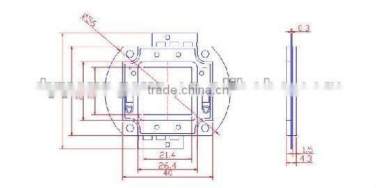2015 cheapest alibaba low price 50w high power LED