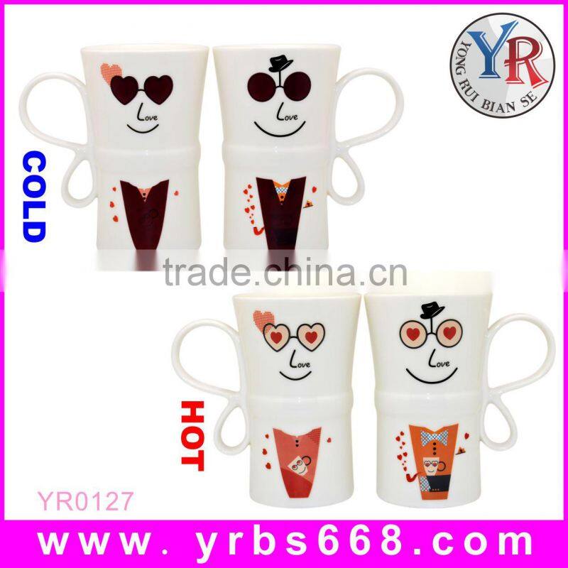 Factory custom hot products indian wedding anniversary gifts color change mugs