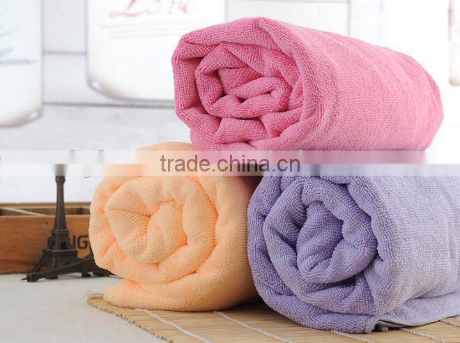 300gsm High Quality Colourful Microfiber Bath Towels / Bathing Towels