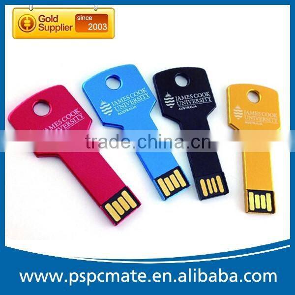 Custom Metal Key Shape USB Memory Stick 8G 16G